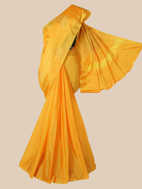 

Pothys Yellow Silk Cotton Saree