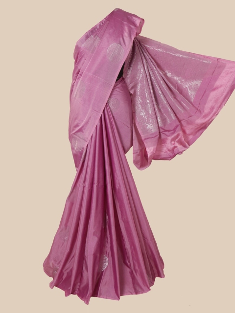 

Pothys Mauve Striped Zari Silk Cotton Saree