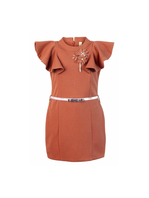 

Hunny Bunny Rust Brown A-Line Dress