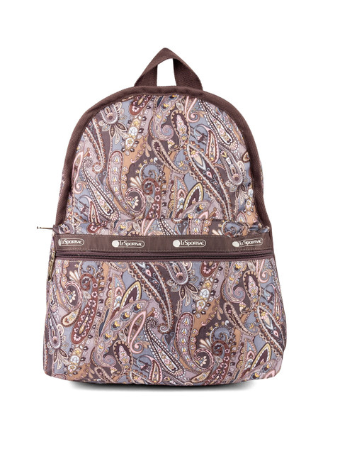 

LESPORTSAC Basic Range Paisley Swirl Color Soft One Size Backpack, Brown