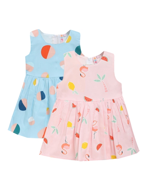 

Kids On Board Multicoloured Pack of 2 Chiffon A-Line Dress, Multi
