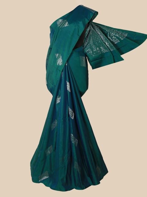 

Pothys Green Ethnic Motifs Zari Silk Cotton Saree