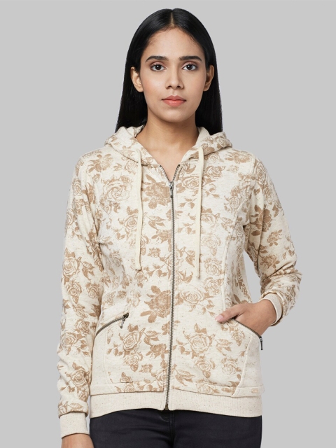 

Park Avenue Woman Beige Camouflage Printed T-shirt