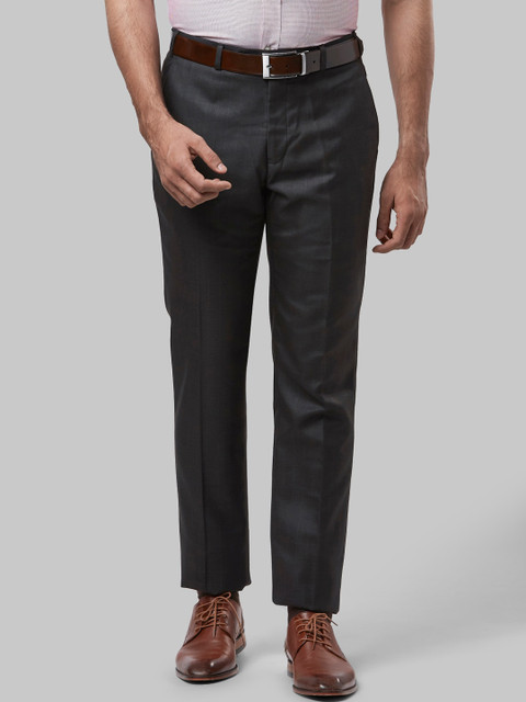 

Raymond Men Black Slim Fit Formal Trousers