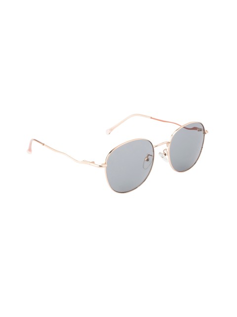 

Ted Smith Women Grey Lens & Gold-Toned Oval Sunglasses with UV Protected Lens TS-9062S_GRY