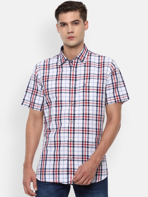 

Van Heusen Sport Men Red Slim Fit Checked Casual Shirt
