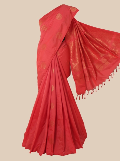 

Pothys Coral Ethnic Motifs Zari Silk Cotton Saree