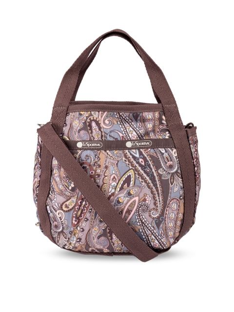 

LeSportsac Grey Ethnic Motifs Printed PU Structured Shoulder Bag
