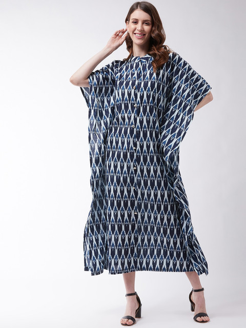 

InWeave Blue Kaftan Midi Dress