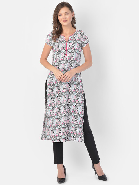 

Ojjasvi Women Multi Geometric Printed Kurta