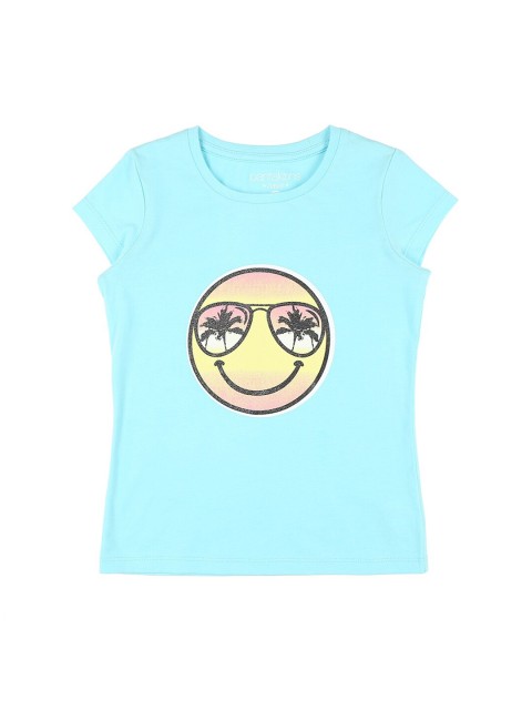 

CHALK by Pantaloons Girls Blue & Yellow Printed T-shirt