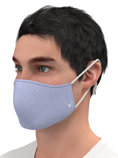 Allen Solly Men Blue Solid 3-Ply Reusable Pure Cotton Protective Outdoor Masks