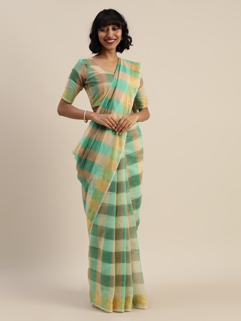 

Florence Multi Checked Silk Cotton Saree