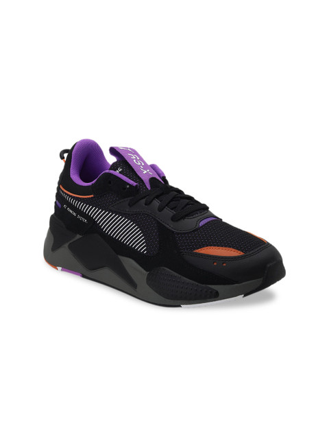 

Puma Unisex Black Woven Design Sneakers