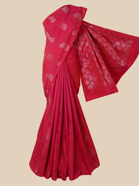 

Pothys Pink Paisley Zari Silk Cotton Saree