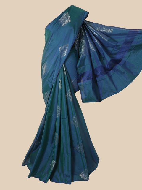 

Pothys Blue Ethnic Motifs Zari Silk Cotton Saree