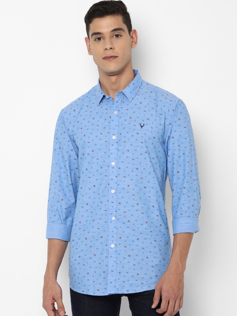 

Allen Solly Sport Men Blue Printed Cotton Casual Shirt