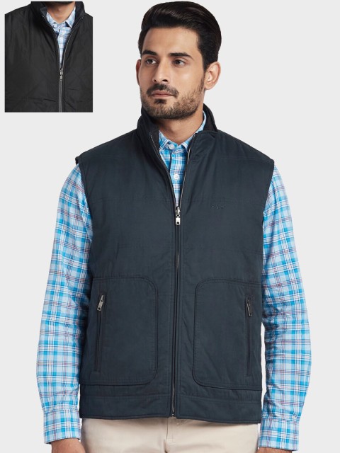 

ColorPlus Men Blue Black Reversible Padded Jacket