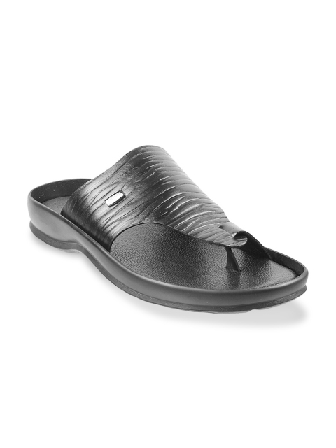 

Mochi Men Black Leather Comfort Sandals