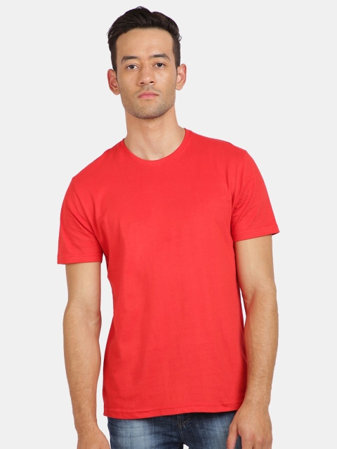 

MASH UNLIMITED Men Red Slim Fit T-shirt
