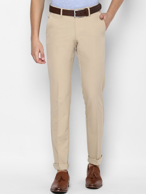 

Allen Solly Men Beige Slim Fit Formal Trousers