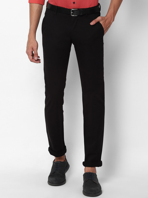 

Allen Solly Men Black Slim Fit Chinos Trousers