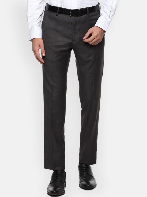 

Van Heusen Men Black Slim Fit Formal Trousers