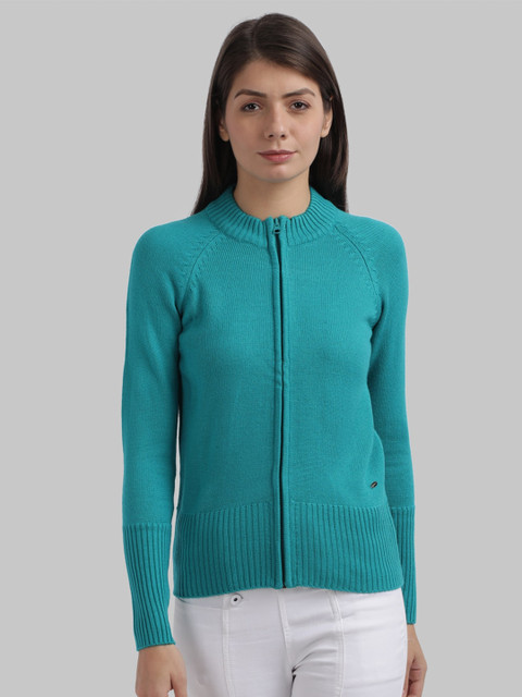 

Parx Women Blue Solid Cardigan Sweater