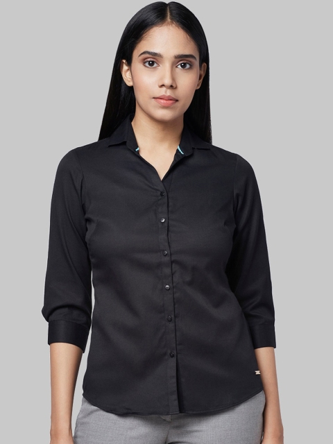 

Park Avenue Woman Women Navy Blue Formal Shirt