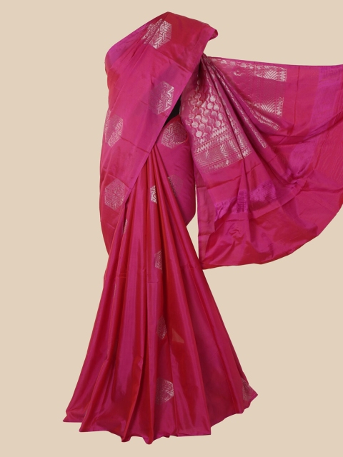 

Pothys Pink Ethnic Motifs Zari Silk Cotton Saree
