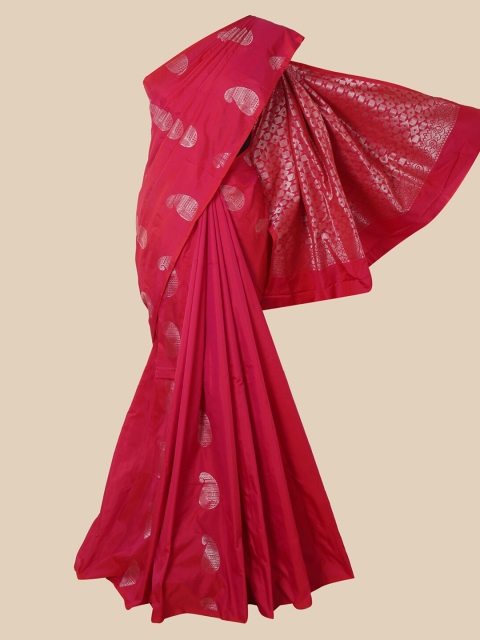 

Pothys Pink Ethnic Motifs Silk Cotton Saree