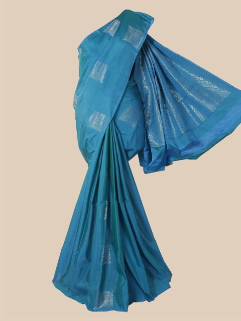 

Pothys Blue Ethnic Motifs Zari Silk Cotton Saree