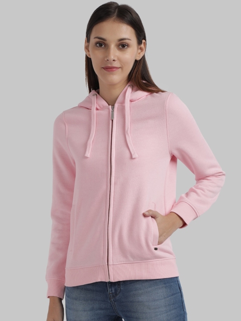 

Parx Women Pink Hooded Sweatshirt