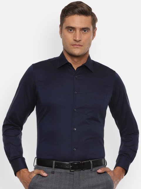 

Van Heusen Men Navy Blue Formal Shirt