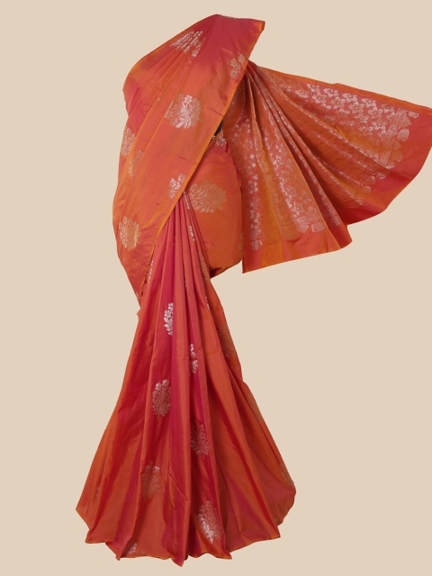 

Pothys Peach Woven Design Silk Cotton Saree
