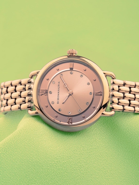 

BCBG Women Rose Gold-Toned Max Azria Analogue Watch BG50911003