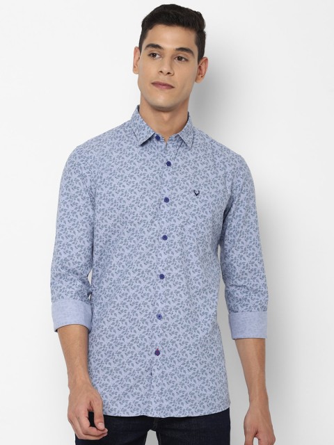 

Allen Solly Sport Men Blue Printed Cotton Casual Shirt
