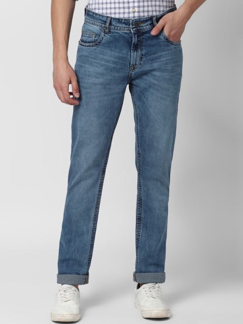 

Peter England Casuals Men Blue Tapered Fit Heavy Fade Jeans