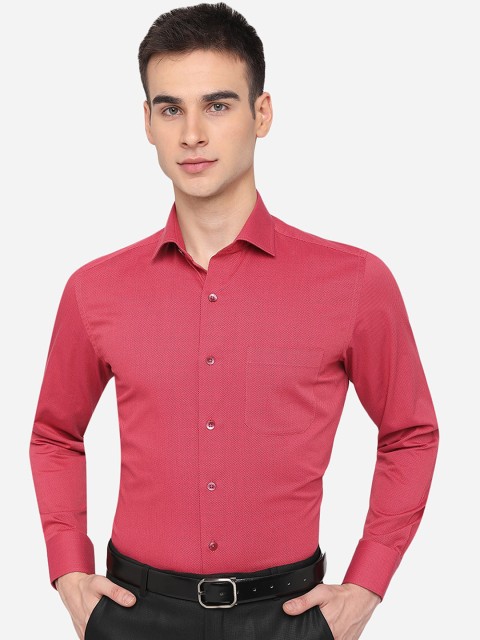 

METAL Men Red Slim Fit Formal Shirt
