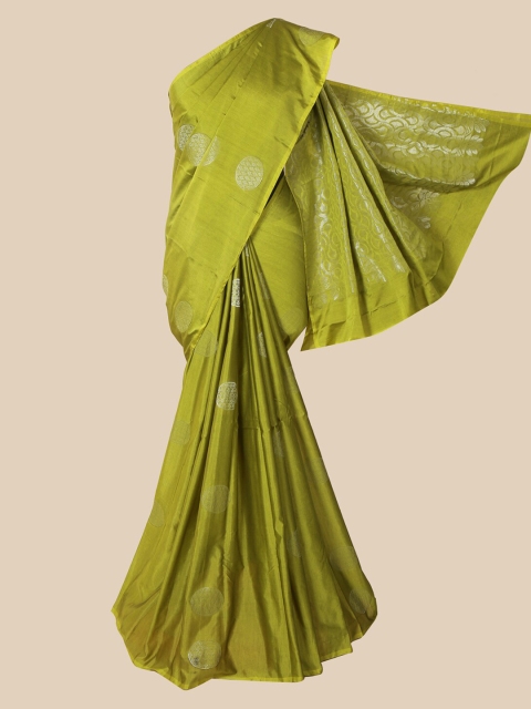 

Pothys Green Ethnic Motifs Silk Cotton Saree