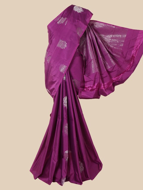 

Pothys Brown Ethnic Motifs Zari Silk Cotton Saree