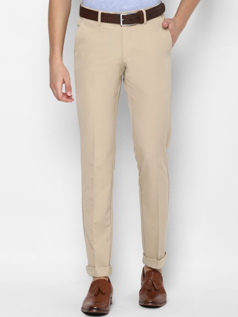 

Allen Solly Men Khaki Slim Fit Formal Trousers