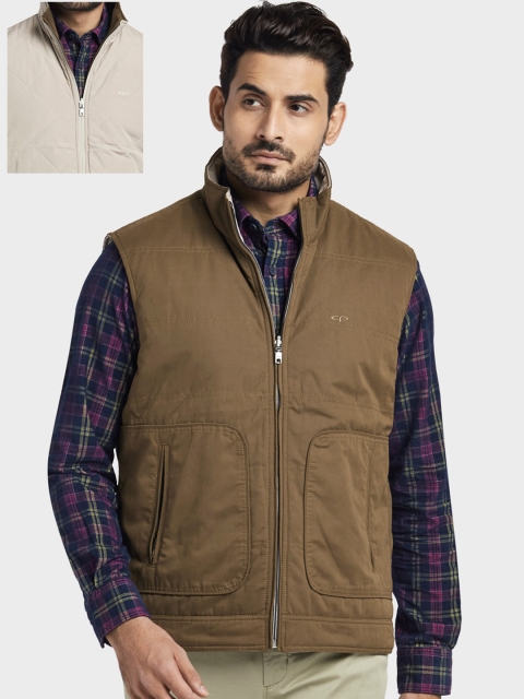 

ColorPlus Men Brown Reversible Tailored Jacket
