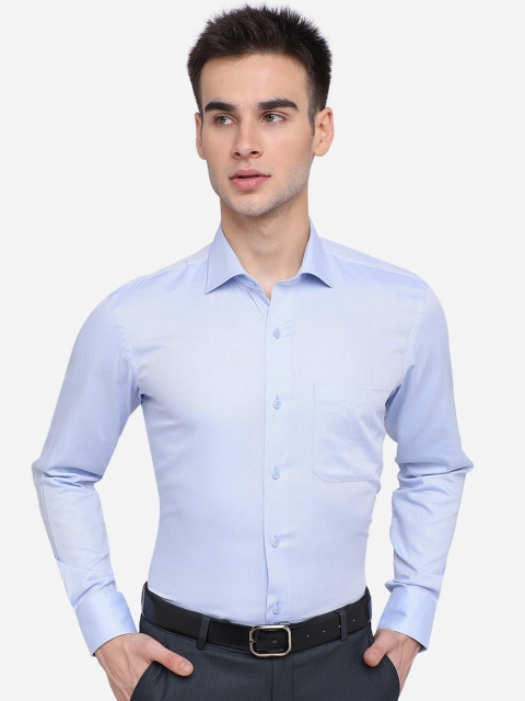 

METAL Men Blue Slim Fit Formal Shirt