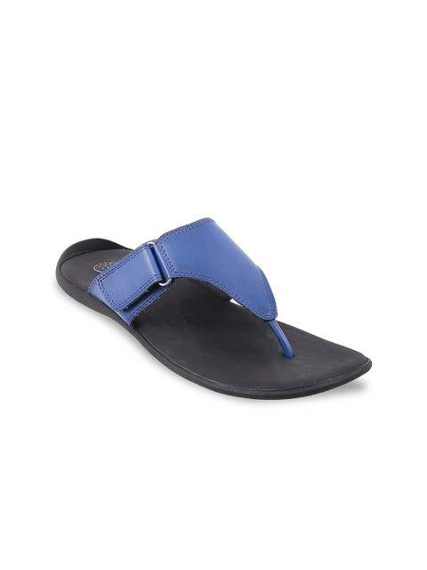 

Mochi Men Blue Leather Comfort Sandals