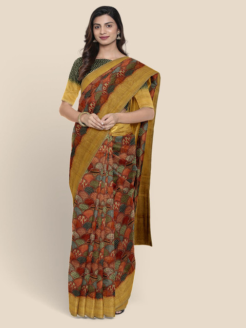 

KLM Fashion Mall Multi Cotton Blend Saree