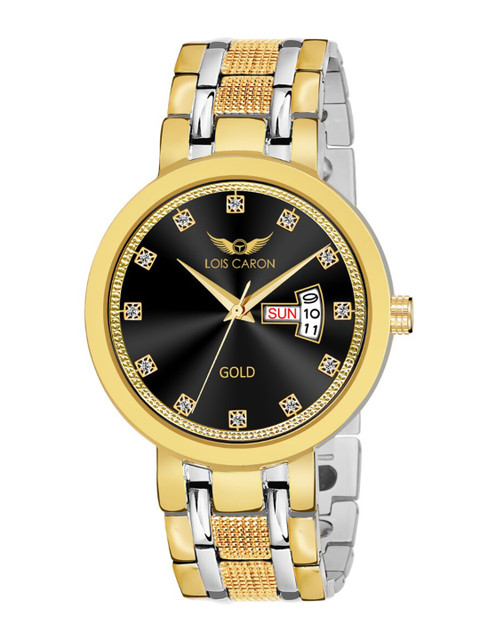 

LOIS CARON Men Gold-Toned Analogue Watch