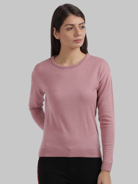

Parx Women Pink Pullover Sweater