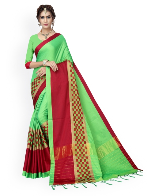 

KALINI Green Art Silk Saree
