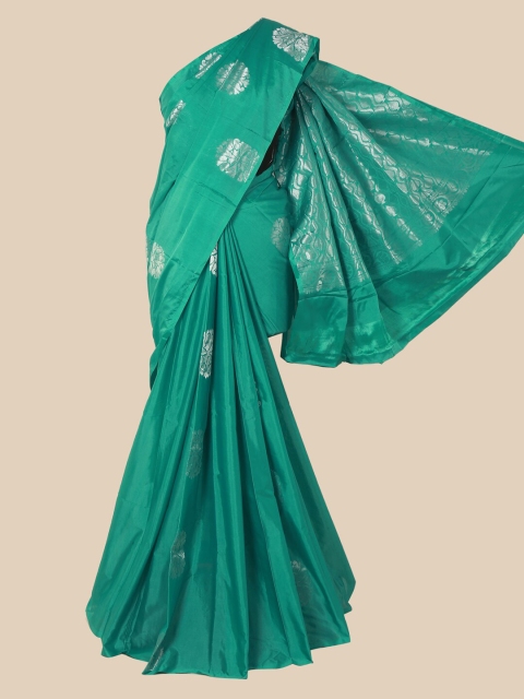 

Pothys Green Ethnic Motifs Silk Cotton Saree